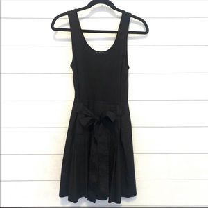 Theory Black Samian Fit and Flare Dress Size 6
